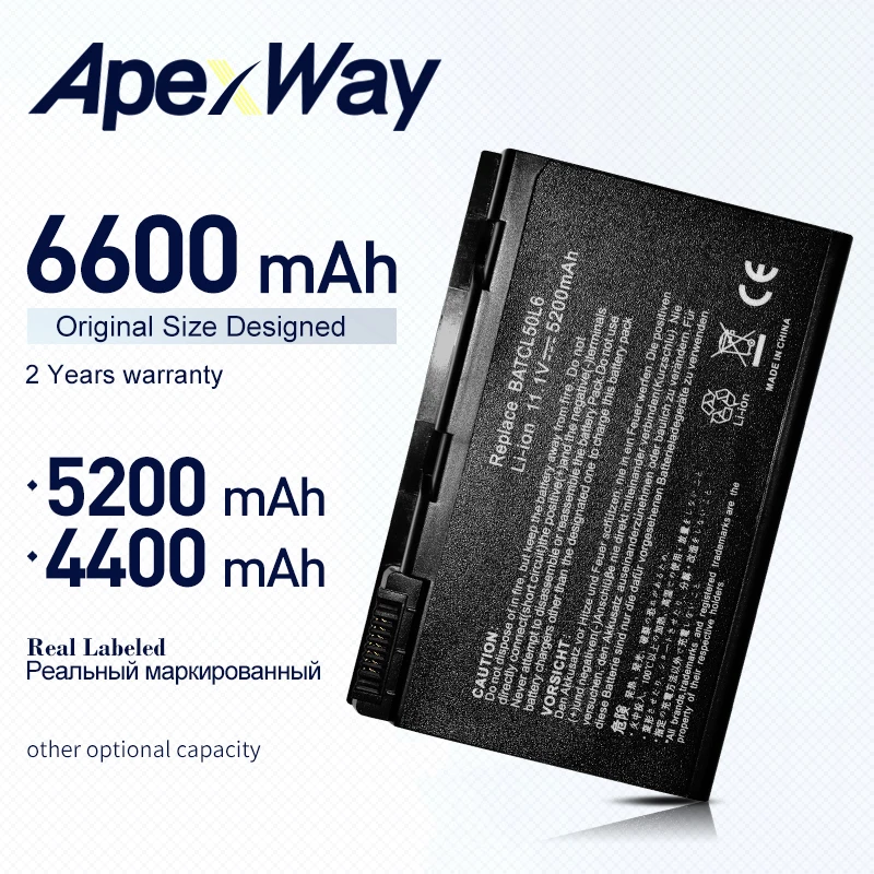 Аккумулятор ApexWay для Acer Travelmate BATCL50L BATCL50L6 2450 2490 4200 4230 4260 4280 5210 5510 BATBL50L4 BATBL50L6