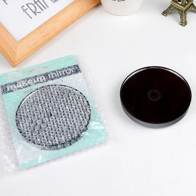 Черный с зеркалом для макияжа 5/10/15X увеличительное зеркало переднего стекла с двумя присосками косметических инструментов круглое зеркало увеличение maquillage