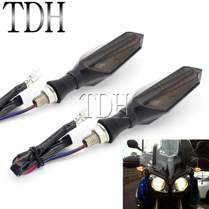 Синяя задняя стрела Янтарный световой сигнал поворота 10 мм LED 2 в 1 мигалка DRL Для