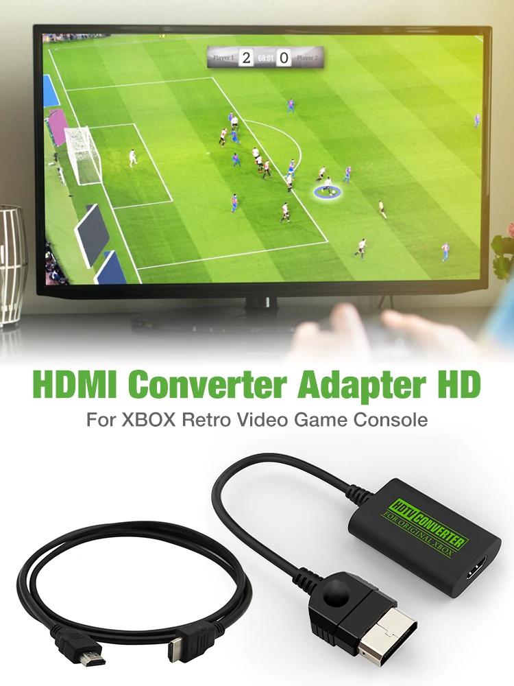 

Converter Adapter HD For XBOX Retro Video Game Console HDMI-compatible Adapter HD Support Display Mode 480p 720p 1080i