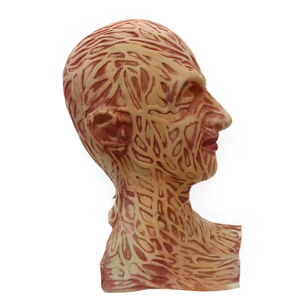 Женская ужасная маска Deluxe Freddy Krueger страшная Карнавальная для косплея |