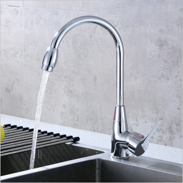 Кухонный смеситель для раковины из цинкового сплава однотоповый кран