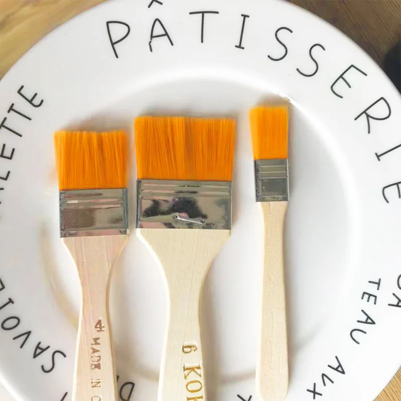 Нейлоновая кисть для масляной живописи щетка барбекю щетины пыли |