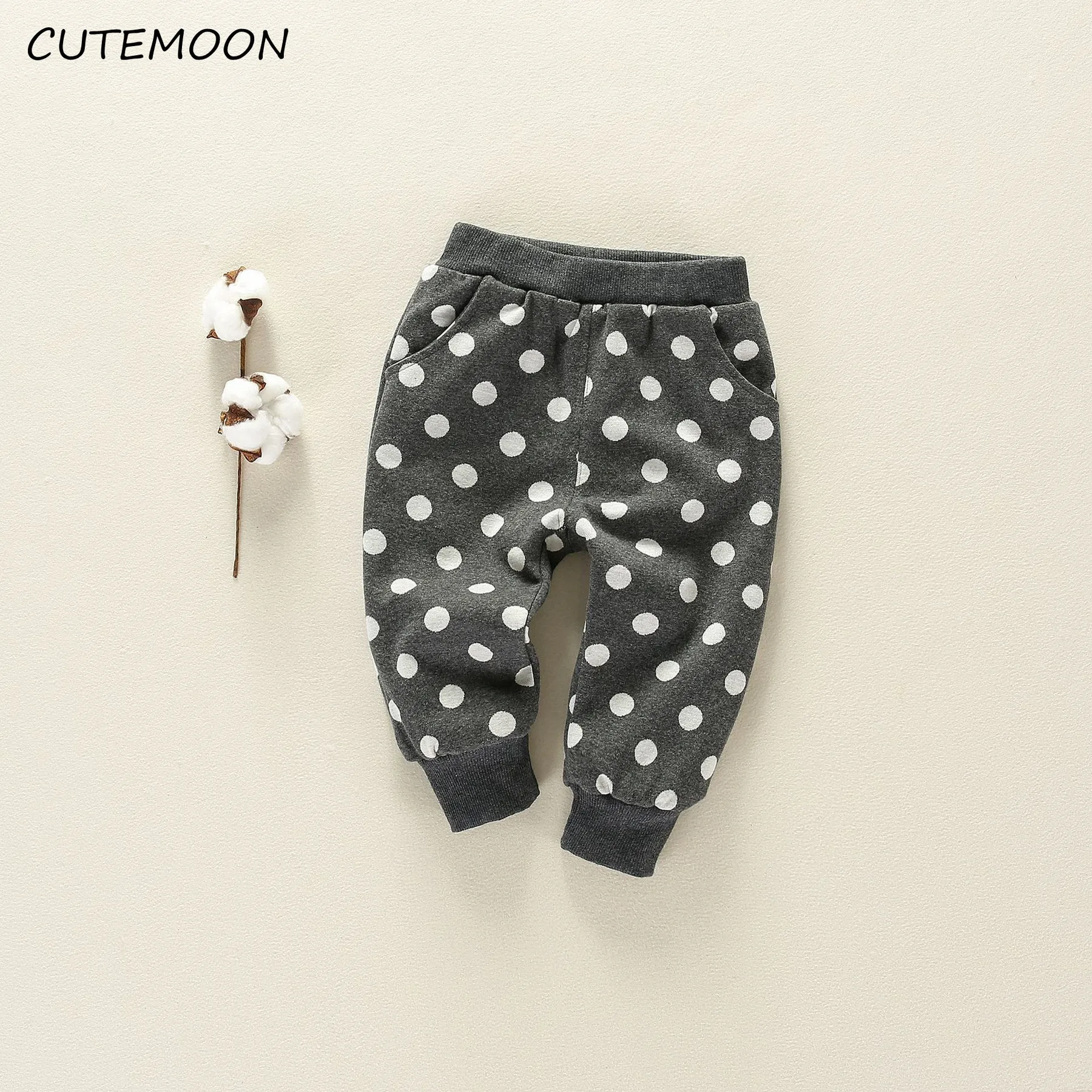 

New Hot Children Full Fashion Kids Girls Autumn Dots Thin Sports Pants Casual 2021 New Spring Korean Kids Pants