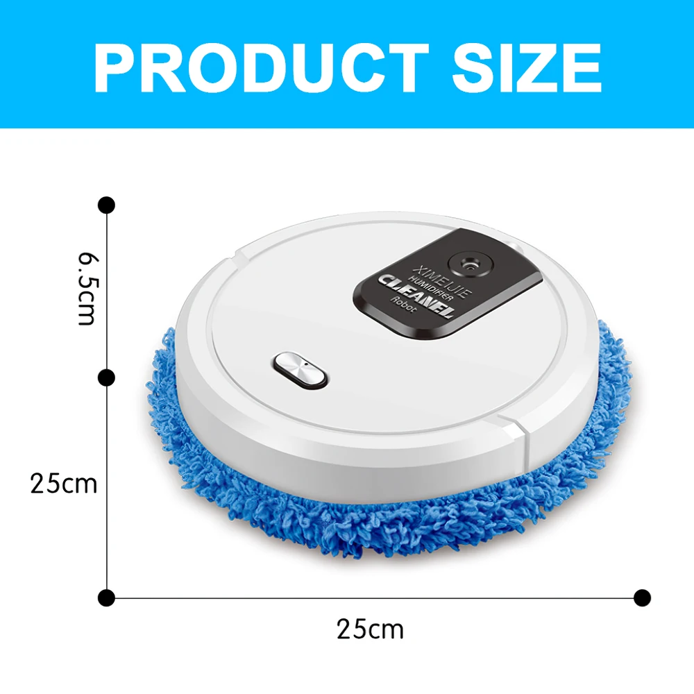 

Wireless Robot Vacuum Cleaner 1500MA Capacity Dry Wet Dual Purpose Mopping for Home Cleaning Smart Mop Robot Aspirador