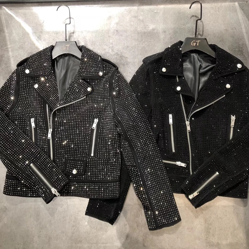 

Woman Coats Natural 100% pigskin Leather Jackets 2020 Female Motorcycle pigskinLeather Garment Overcoat