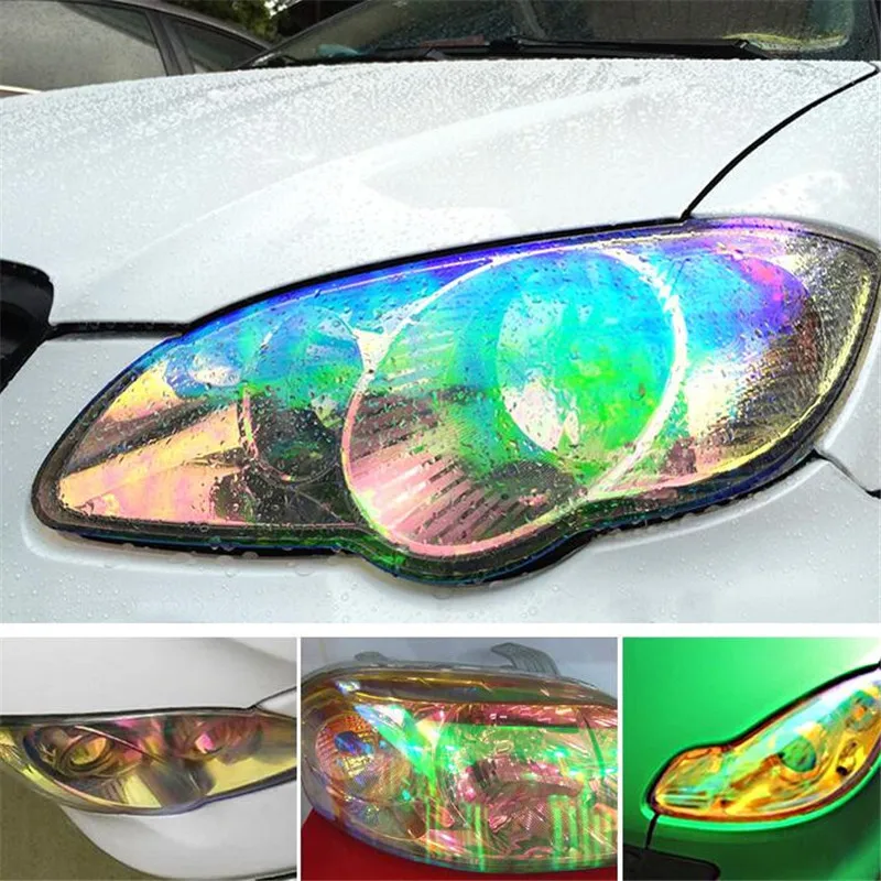 1 рулон хамелеоновые фары для автомобиля задние освещение ТИНТ защитная