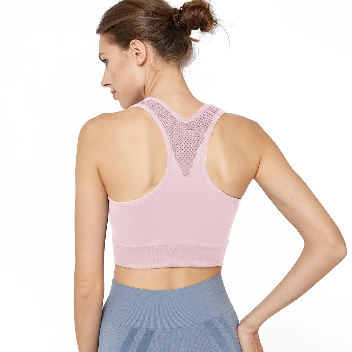 

No rims yoga vest sports underwear women's quick-drying running shockproof large size seamless sports bra