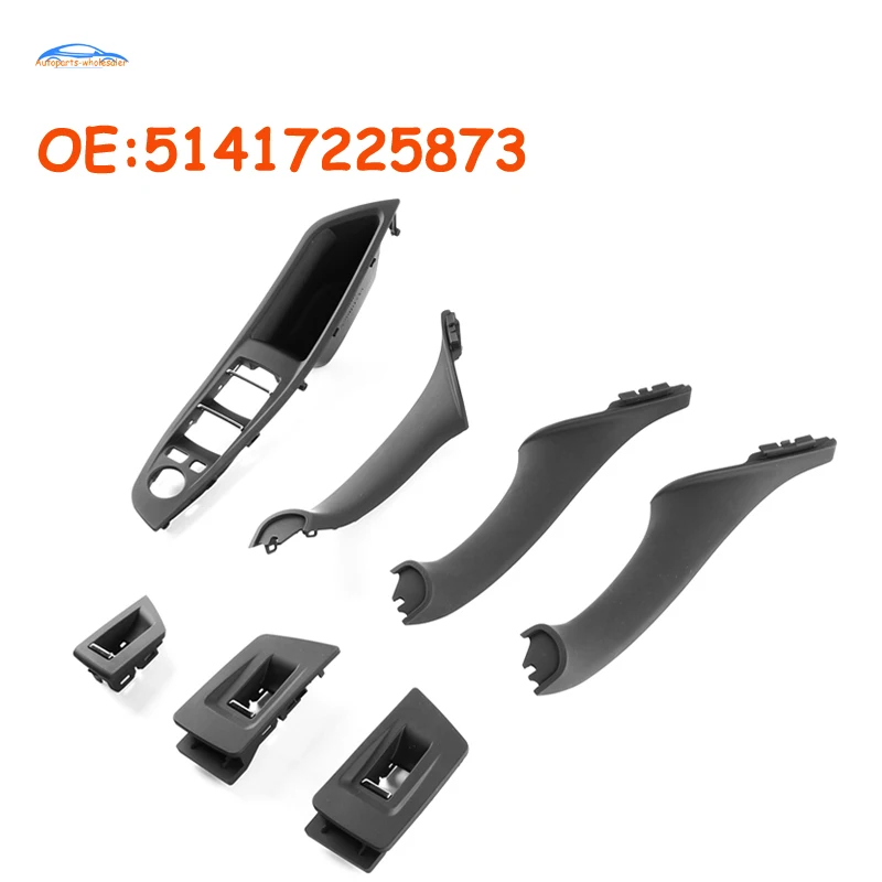 

For BMW F10 51417225873 5141 7225 873 Interior Door Handles Inner Door Panel Pull Trim Cover Car Auto Parts