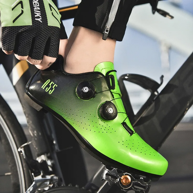 

2021 New Racing Road MTB Bike Shoes Bicycle Lock Sneakers Ultralight Self-Locking Men's Cycling Shoes Professional Cleat Shoes