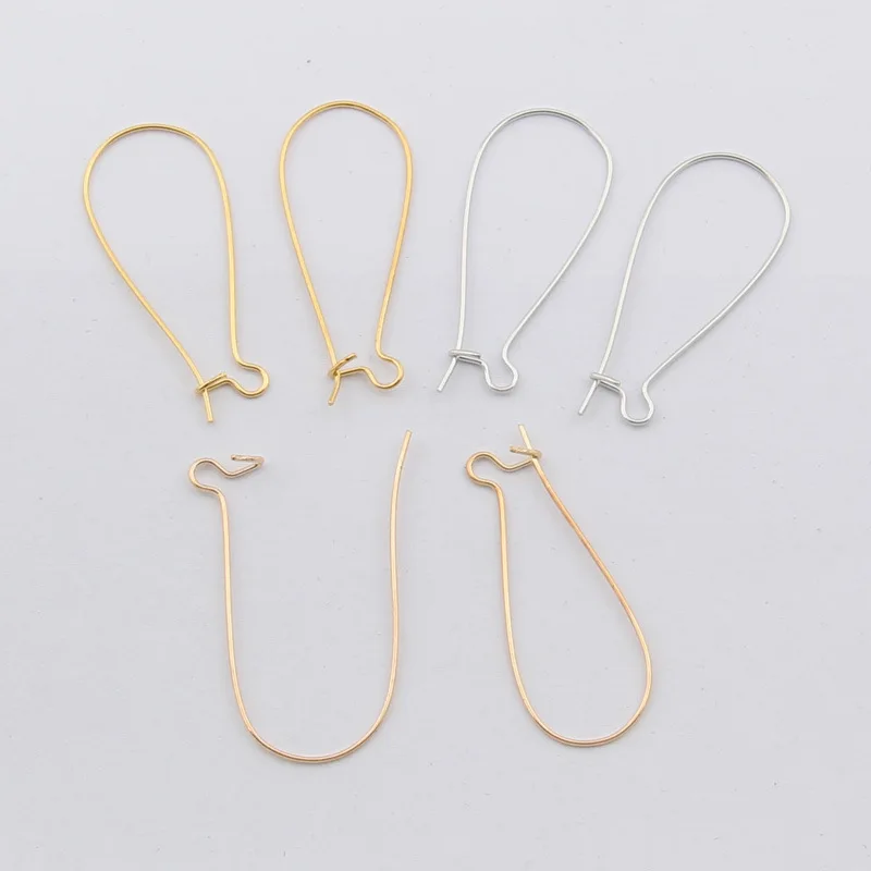 50 шт. родиевая подвеска золотого цвета серьги во французском стиле крючки для