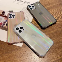 original transparent laser cool case for iphone 11 12 13 pro max 8plus xr xs max nice anti fall tpu soft shell protective cover