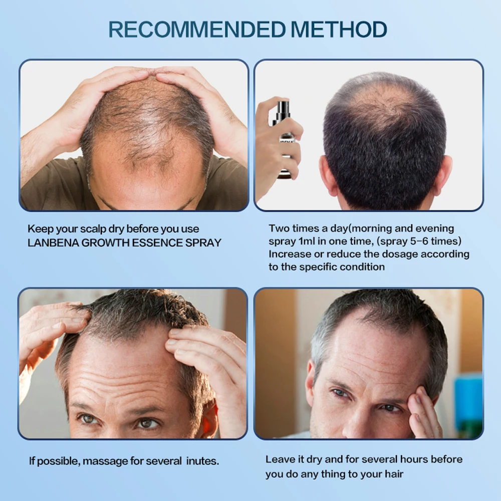 Спрей для роста волос эфирное масло быстрого лечение против выпадения утолщение