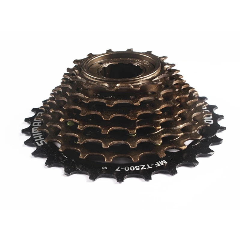Shimano велосипеды свободного хода, MF-TZ500/TZ21 7 скоростей кассета свободного хода 14-28T для MTB дорожный велосипед Обновление от TZ21