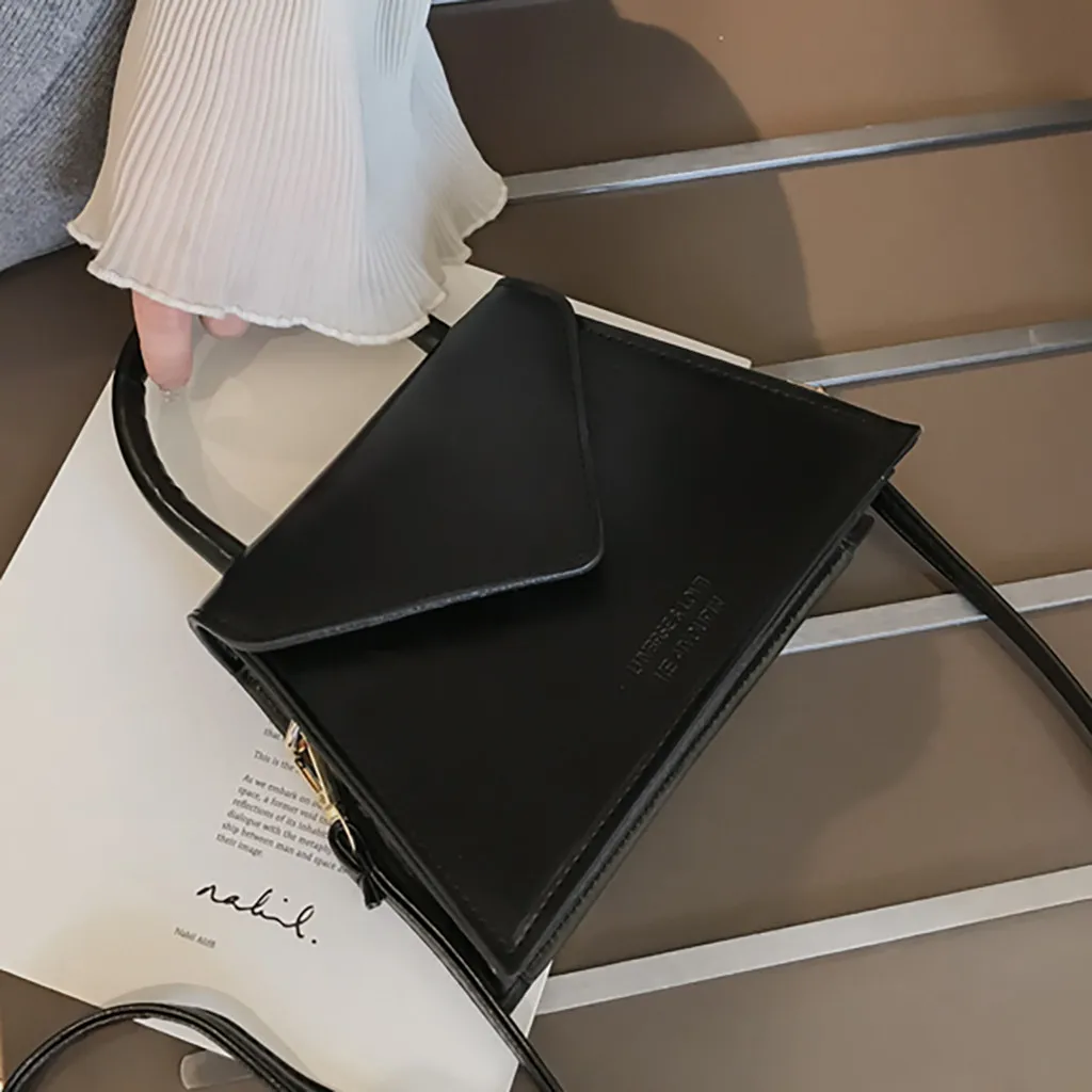 

Women Mini Tote Bag 2019 New Pattern Flip Messenger Crossbody Bag Female Simple Shoulder Bag Small Square Lady Handbag #NG