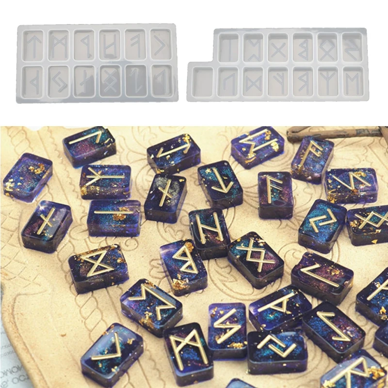 Руны камни Wicca кристаллы формы с гравировкой Старший ФУТАРК Алфавит Руна