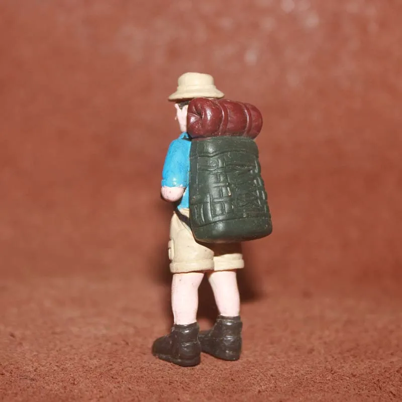 

Anime Figure Backpack Explorer tourism fairy garden Miniature Accessories Decoration Travelers Action Figure Figurine Model Toys