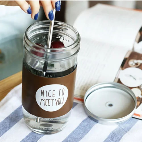 650 мл большая емкость креативная стеклянная бутылка Мейсон банка креативные