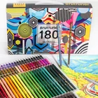Набор профессиональных цветных карандашей из HB, 4872120160180 цветов, масляные цветные карандаши из дерева, для рисования, школьников и студентов, подарки для детей
