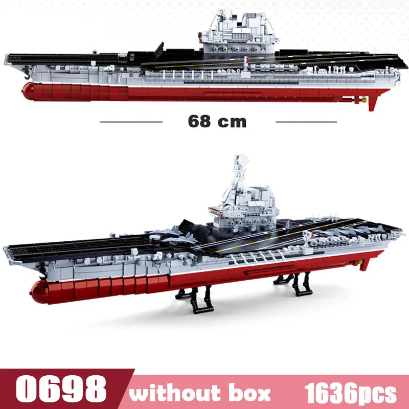 Военно Морской боевой корабль авиаперевозчик строительные блоки военная