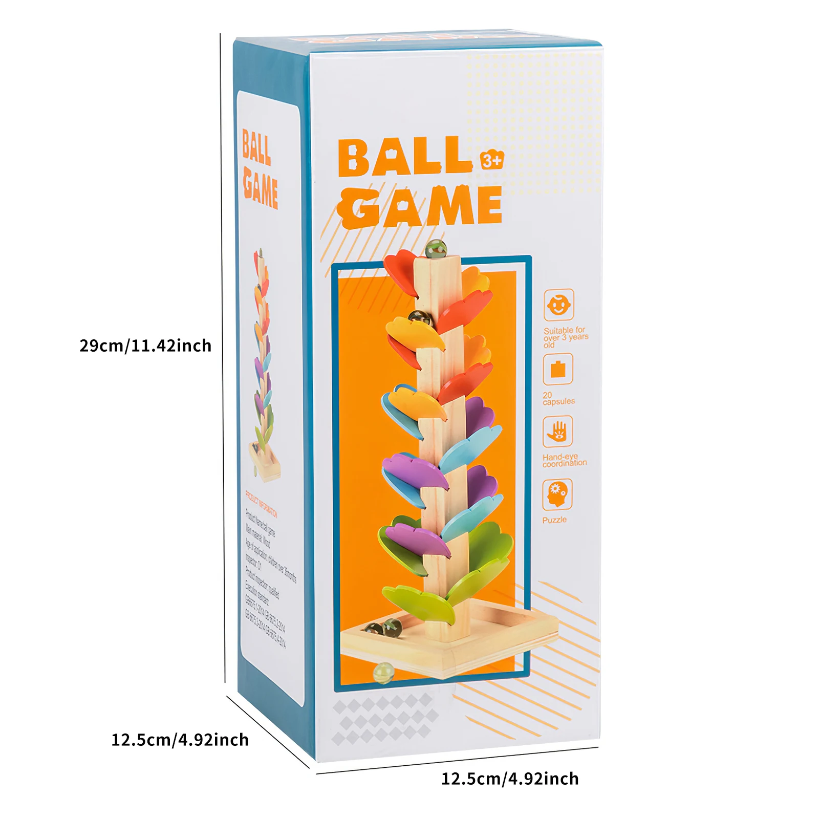 

DIY Mini Tree Leaf Tower Puzzle Assembly Toy Kids Educational Falling Ball Wood Wooden Ball Run Track Childen Game Toys Gifts