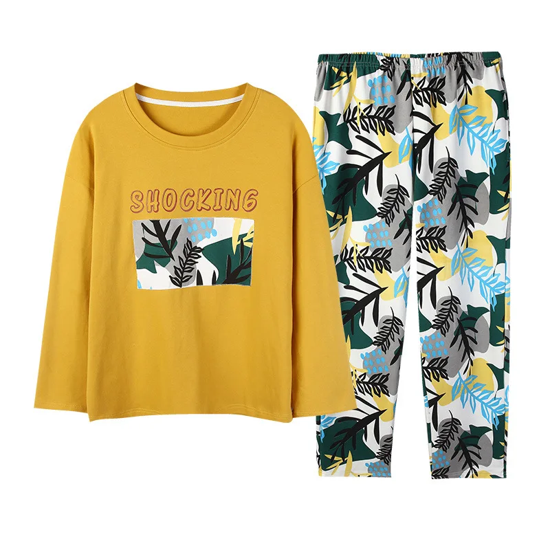 2021New Spring and Autumn Women Pajamas Long Sleeve Pajamas Home Service Sleepwear Pijamas Women Sleep Tops Night Gown