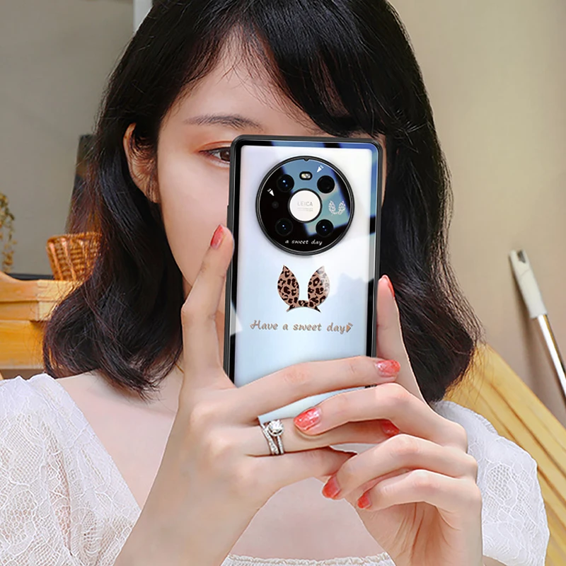 

Чехол из прозрачного стекла для huawei Mate 40 Pro Mate 40 Mate 40 pro plus + чехол для телефона из закаленного стекла с полным покрытием 360 градусов чехол для т...