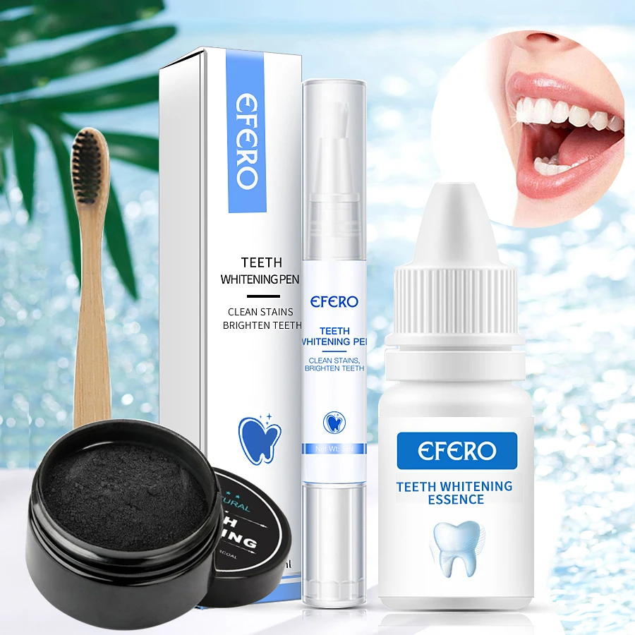 

3/4 шт Отбеливание зубов эссенция зуб активированный уголь порошок гигиены полости рта уход за зубами Отбеливающий карандаш стоматологичес...