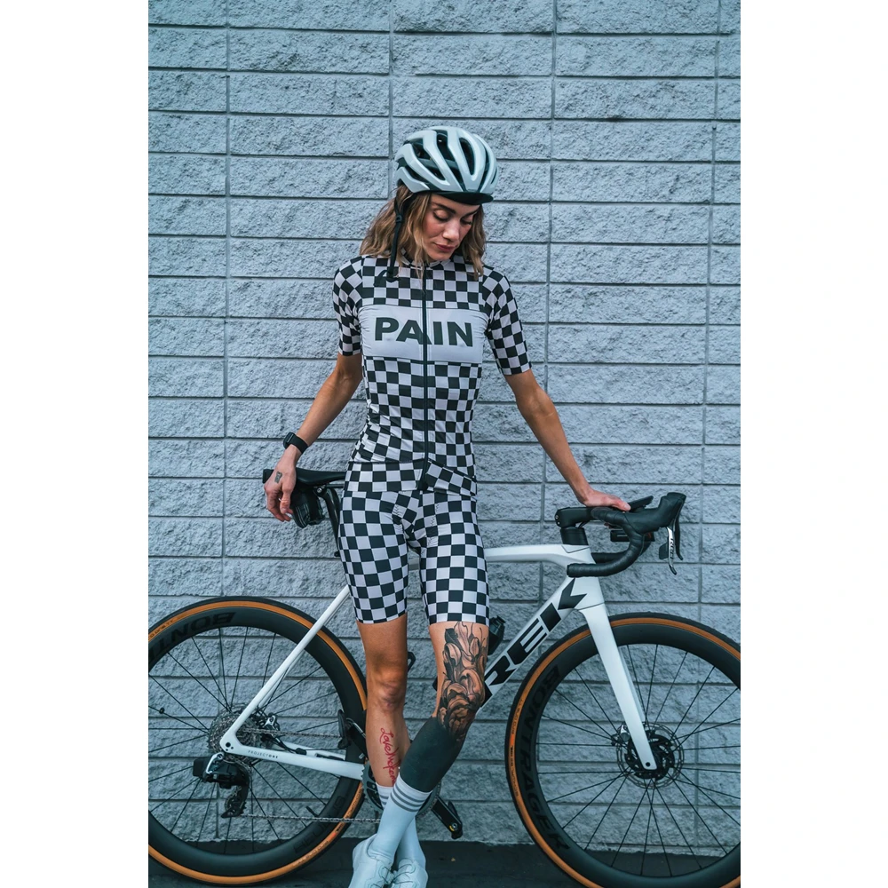 

LOVE THE PAIN Summer MTB Roupa De Ciclismo Feminina Short Sleeve Bib Pants Woman Bicicleta Sportswear Suit Cycling Clothing Kit