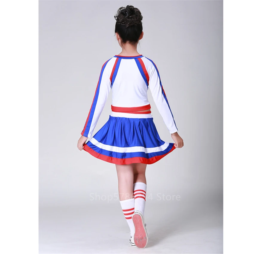 Костюм с юбкой и плиссировкой для девочек соревнований по аэробике |