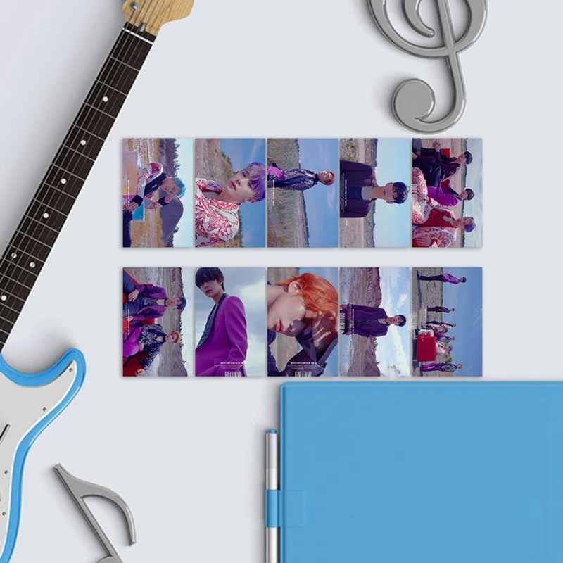 10 шт./компл. K pop MONSTA X альбом липкие фотокарты Новые Модные прозрачные наклейки для