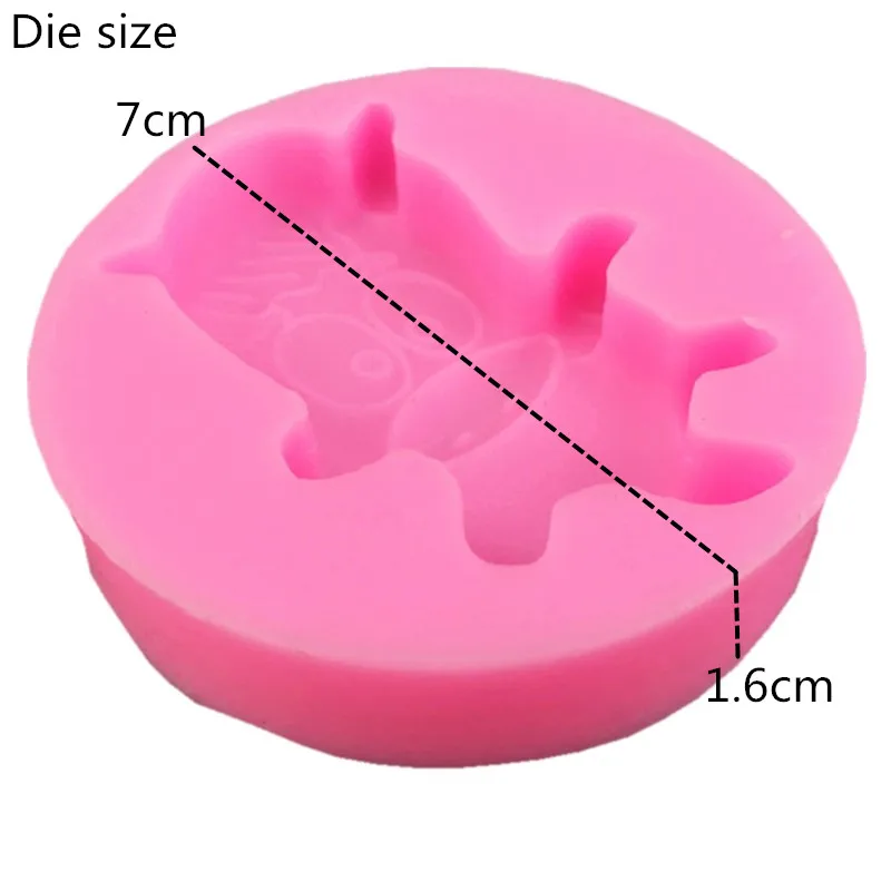 DIY мультфильм форма силикагель Форма пищевого класса печенье конфеты шоколадный