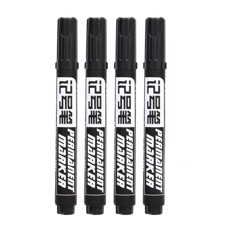 

[Oily Marking Pen] Black Thick Head Large Capacity Marker Pen Oily Pen Marking Pen Not Easy to Fade Pen