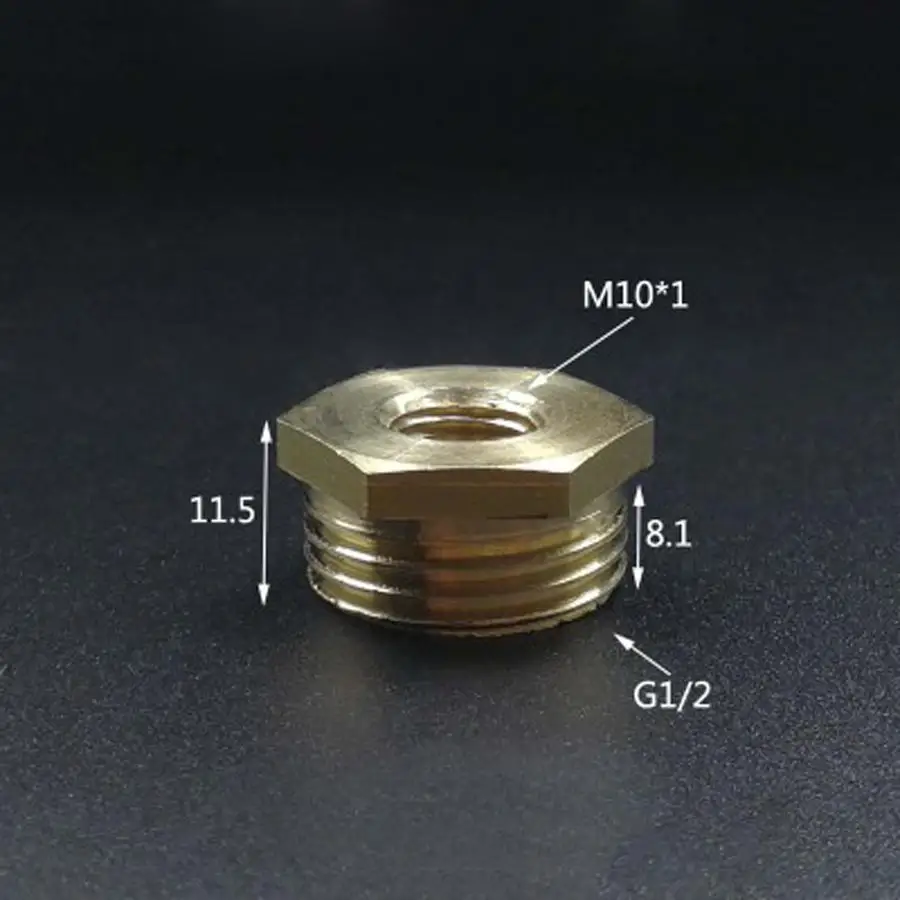 Латунная втулка для соединения с внутренней резьбой m10x1 мм DN15 1/2 дюйма BSPP Male