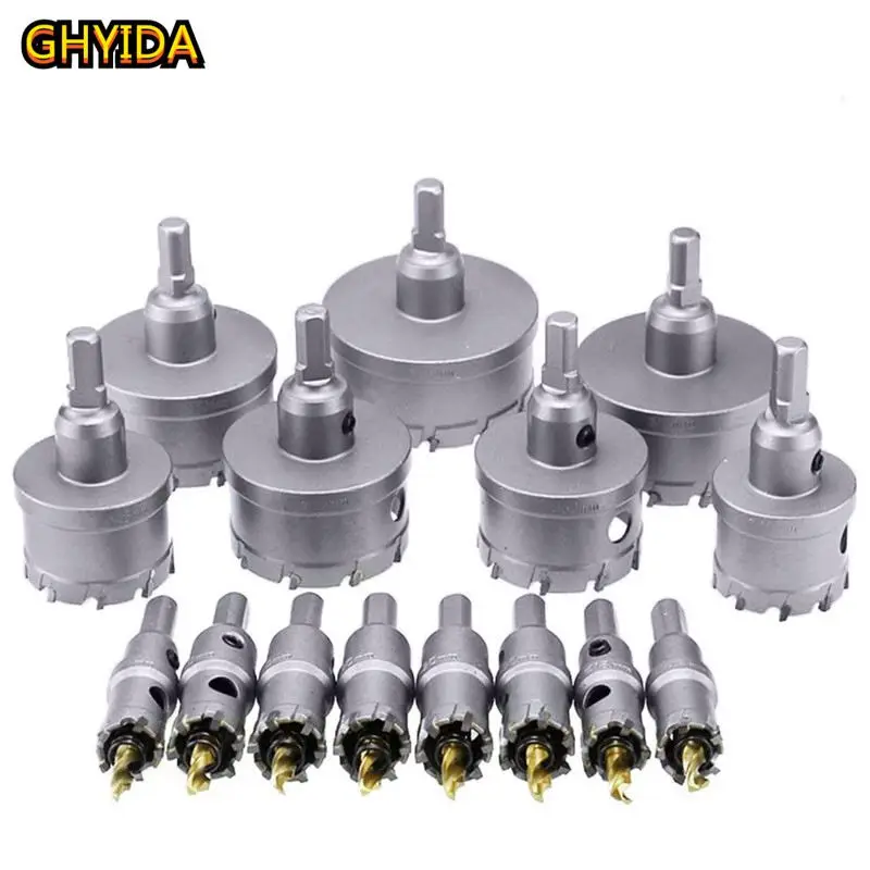 

Free Shipping6pcs/Set 22-40mm TCT Hole Saw Drill Bit sets Alloy Carbide Cobalt Steel Cutter Stainless Steel Plate Iron Metal