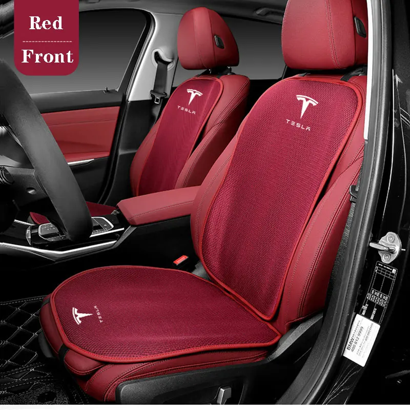 

Four Seasons Car Seat Pad Cover Set for Tesla Model 3 Model S Model X Model Y Driver Front Rear Seat Cushion Covers Protector