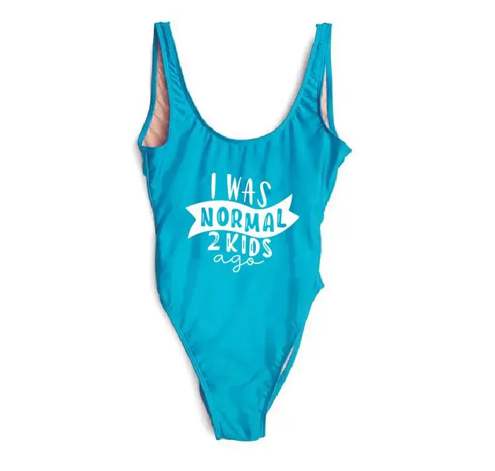 Я был нормальным два ребенка назад Цельный купальник пляжная одежда сексуальный
