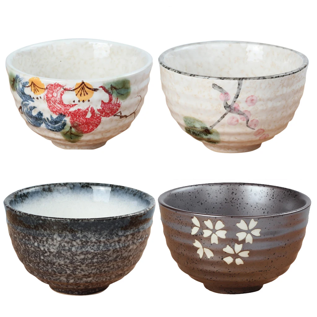 

Matcha Tea Bowl Japan Tea Ceremony Teaware Chinese Kung Fu Tea Cup 4 Patterns