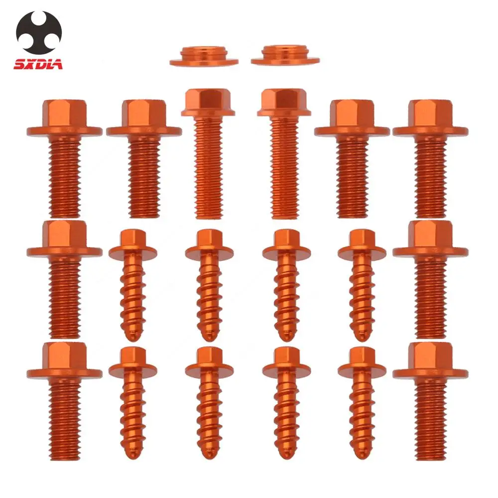 For KTM SX XC EXC XCW 125 150 250 300 350 450 530 Motorcycle Fork Guard Front Rear Fender Number Plante Radiator Bolts Screws | Автомобили