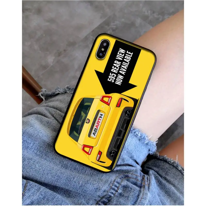 

Babaite Famous Italian national Fiat 500 Soft black Phone Case for iphone 11 Pro Max X XS MAX 6 6s 7 8 plus 5 5S 5SE XR SE2020