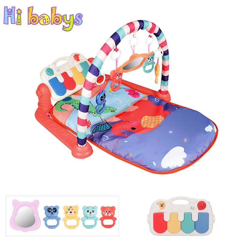 3 в 1 детский игровой коврик для ползания пазл ковер музыкальные игрушки детей