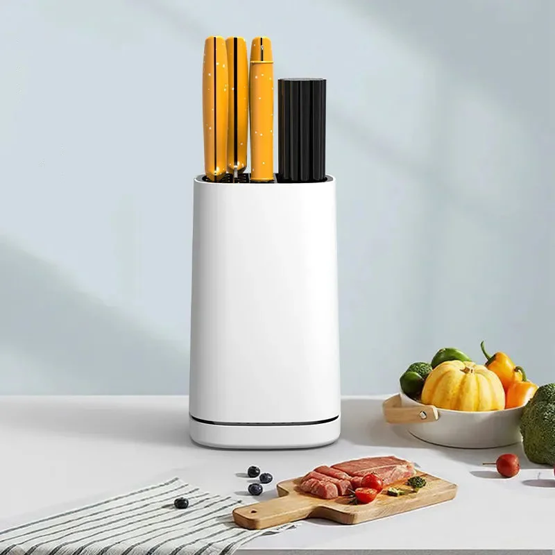 

Kitchen Knife Holder Multifunctional Knife Rack Household Drain Knife Holder Chopstick Cage Chopstick Tube Spoon Plastic Storage