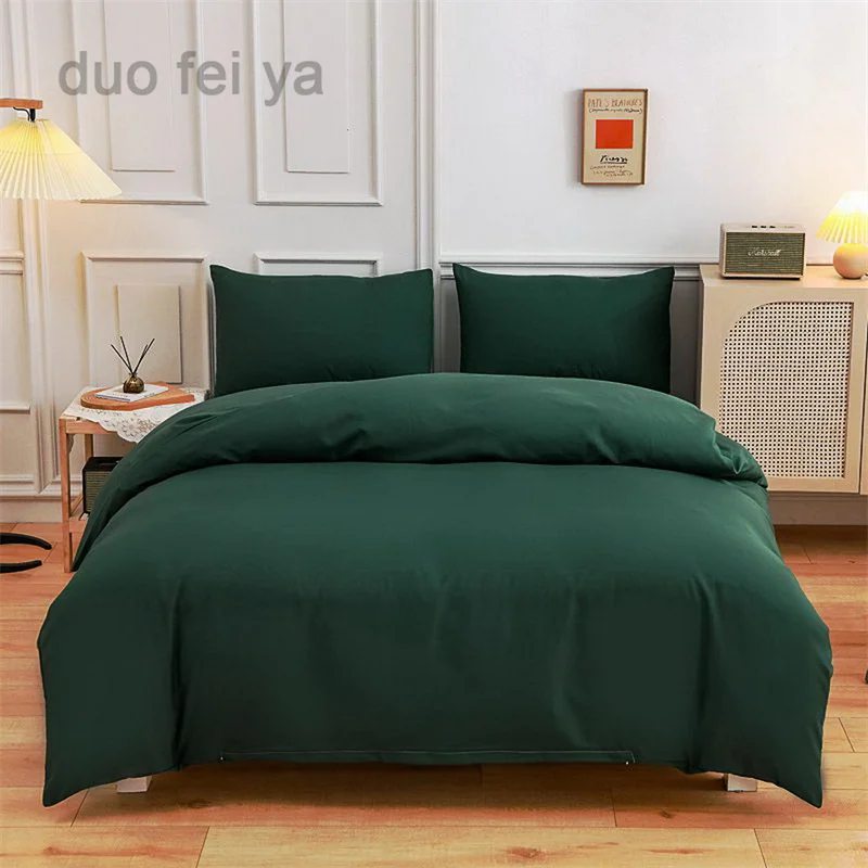 

2021 Spring Autumn Bedding Set Light Green Gray King Queen Full Single Bed sheet Duvet Cover Pillowcase bed cover set 220x240