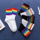Длинные носки в стиле Харадзюку, разноцветные, уличные, корейский Носок, рождественские, хлопковые милые носки Skarpetki Calcetines, новинка 2019