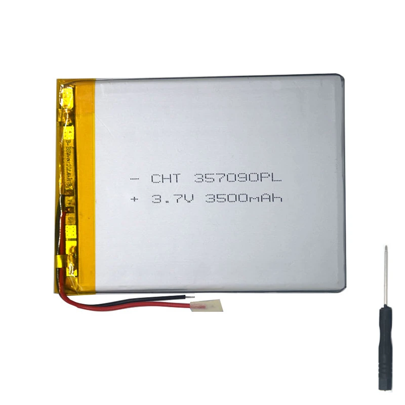 

7 inch tablet universal battery pack 3.7v 3500mAh polymer lithium Battery for Archos 70 internet tablet 250Gb