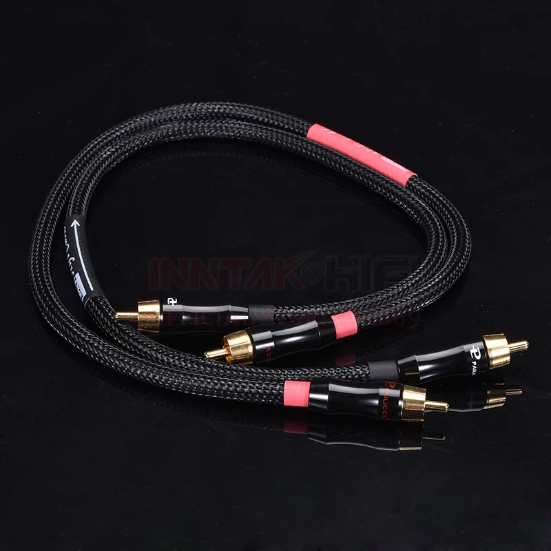 1 пара высококачественный 0 5 метровый RCA кабель 4N-OFC DIY HIFI аудио бесплатная