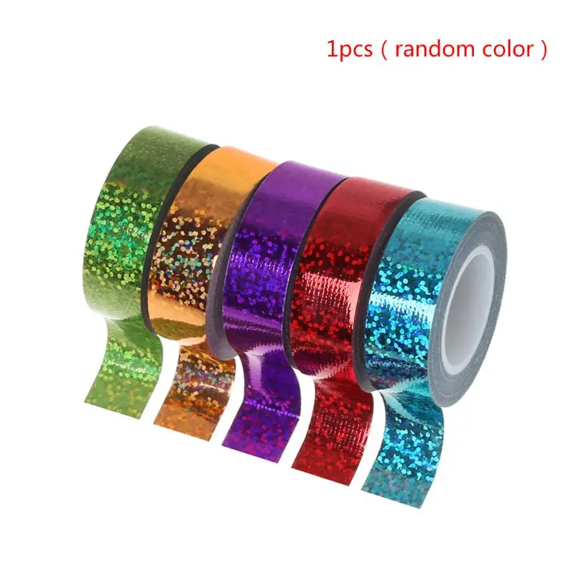 

Rhythmic Gymnastics Decoration Holographic Glitter Tape Ring Stick Accessory 15mm*5m Washi Tape DIY Masking Tape