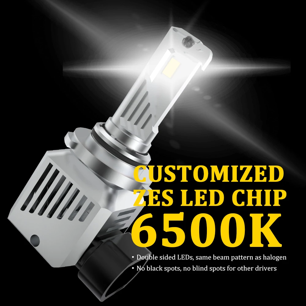 Светодиодные лампы для автомобильных фар KAMMURI H4 HB2 светодиодный H11 9003 H8 HB3 9005 9006 HB4