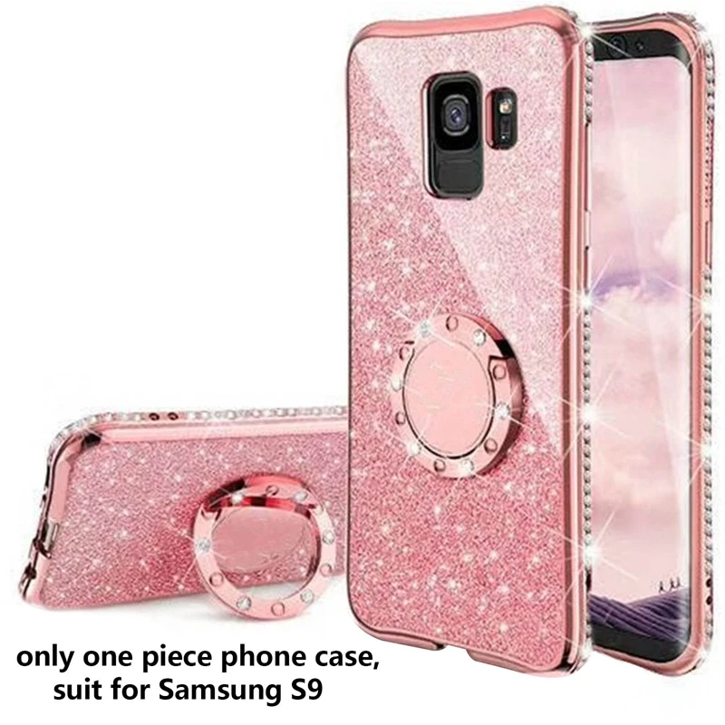 

Plating Case For Samsung Galaxy Note 8 9 10 For Samsung S9 Luxury Bling Bling Rhinestone Phone Cover Protection