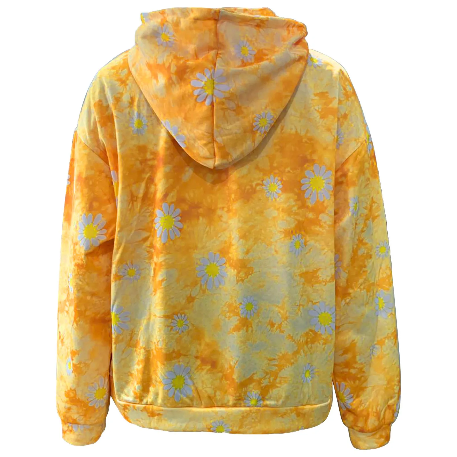 

Hoodies Womens 2021 Autumn Top Fashion Daisy Tie-dye Graffiti Sweatshirt Shirts Casual Loose Pullover Tops For Girl Dropshipping